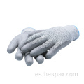 Guantes de trabajo anti -cortes recubiertos de Hespax 13G PU